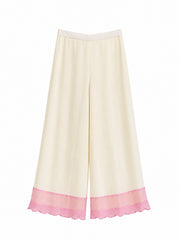 Gulnaar Co-ord Set / 2-Piece Co-ord Set / Ivory with Blush Pink Accents- M2585