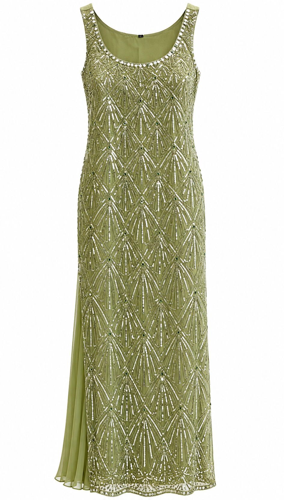 3-Piece Gharara Set / Soft Sage Green - LB80