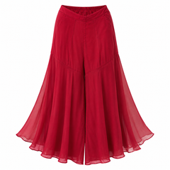3-piece Gharara set / Rich Crimson Red- M2451