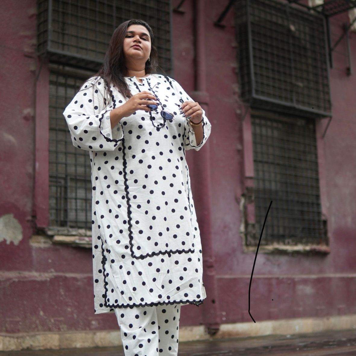 Polka Co-ord Set