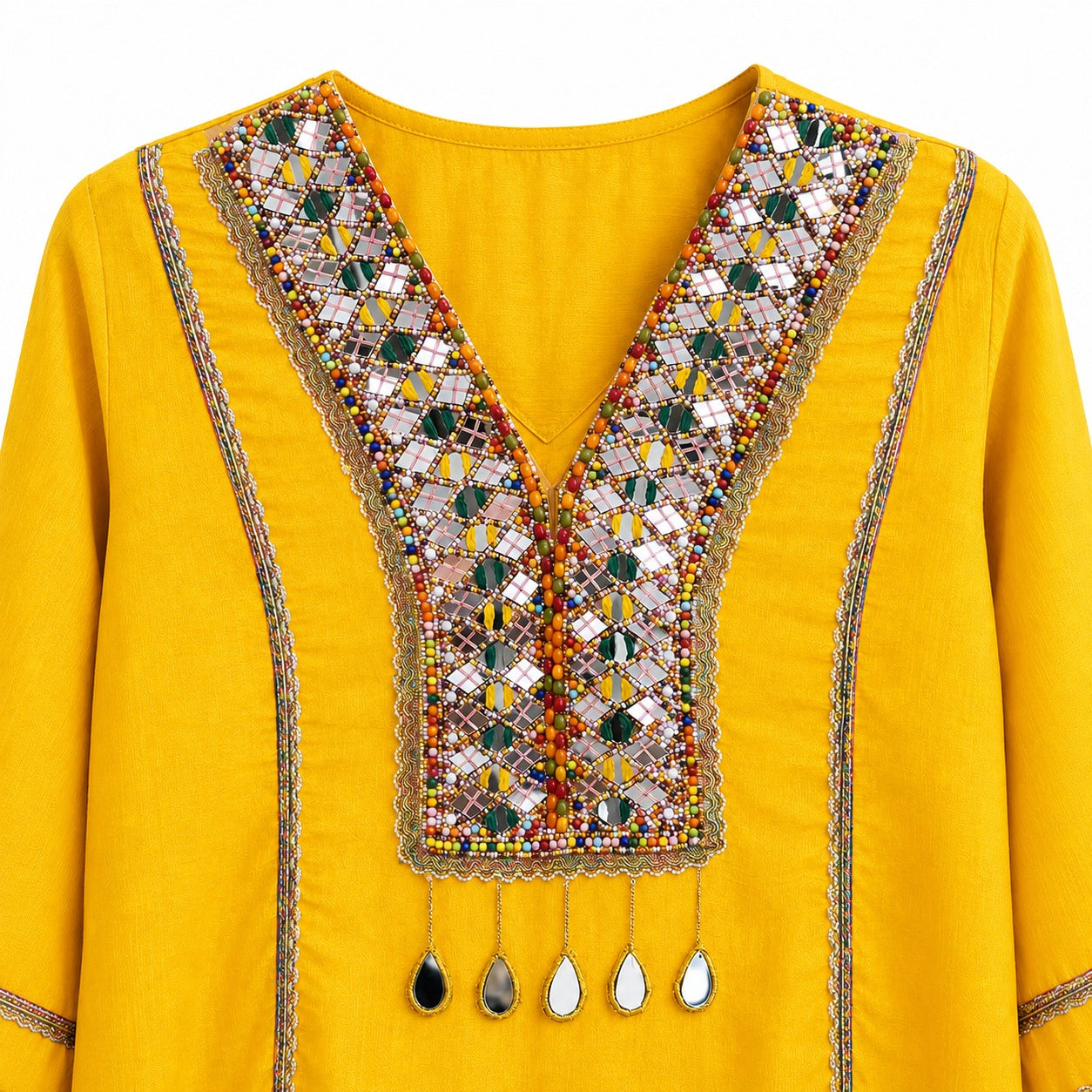3-Piece Suit Set / Vibrant Mustard Yellow - M 2496