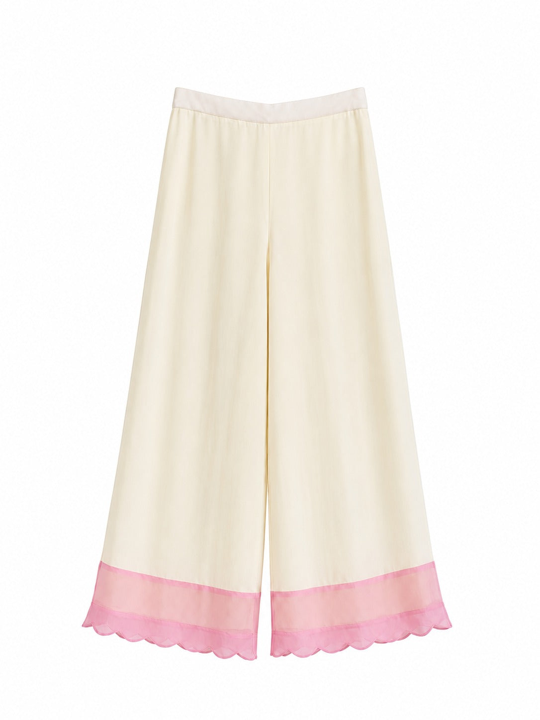 Gulnaar Co-ord Set / 2-Piece Co-ord Set / Ivory with Blush Pink Accents- M2585
