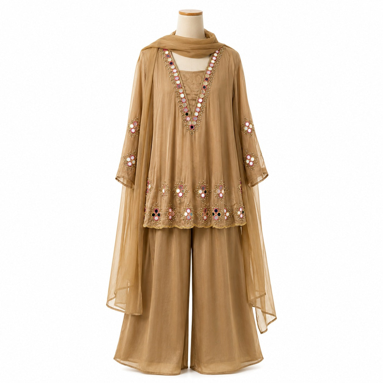 3-Piece Suit Set / Antique Gold - M2495-GLD